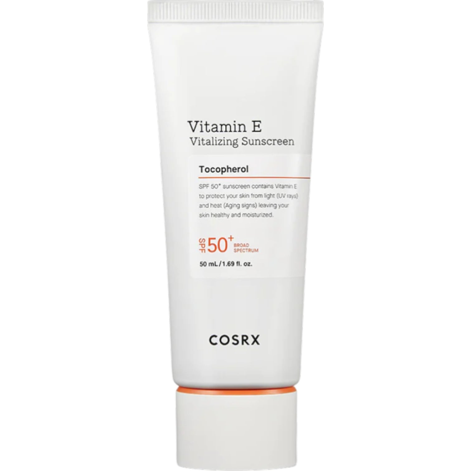 Cosrx Vitamin E Vitalizing Sunscreen, Crema Solare con Vitamina E, SPF50+/PA++++