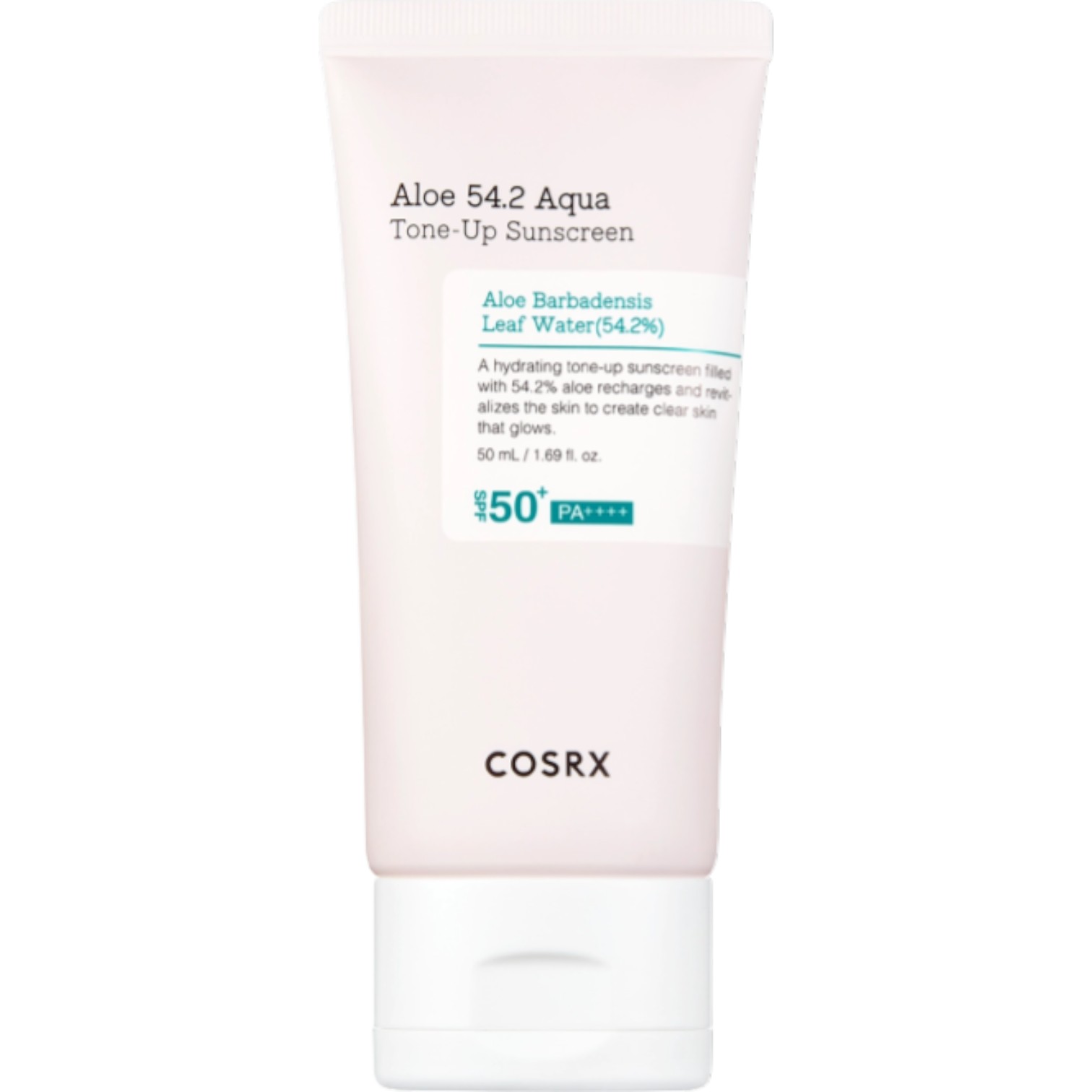 Cosrx Aloe 54.2 Aqua Tone-Up Sunscreen, Nawilżający Krem z Filtrem Przeciwsłonecznym, SPF50+/PA++++