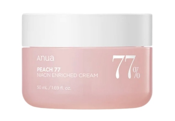 Anua Peach 77% Niacin Enriched Nawilżający krem do twarzy z ekstraktem z brzoskwini 50 ml