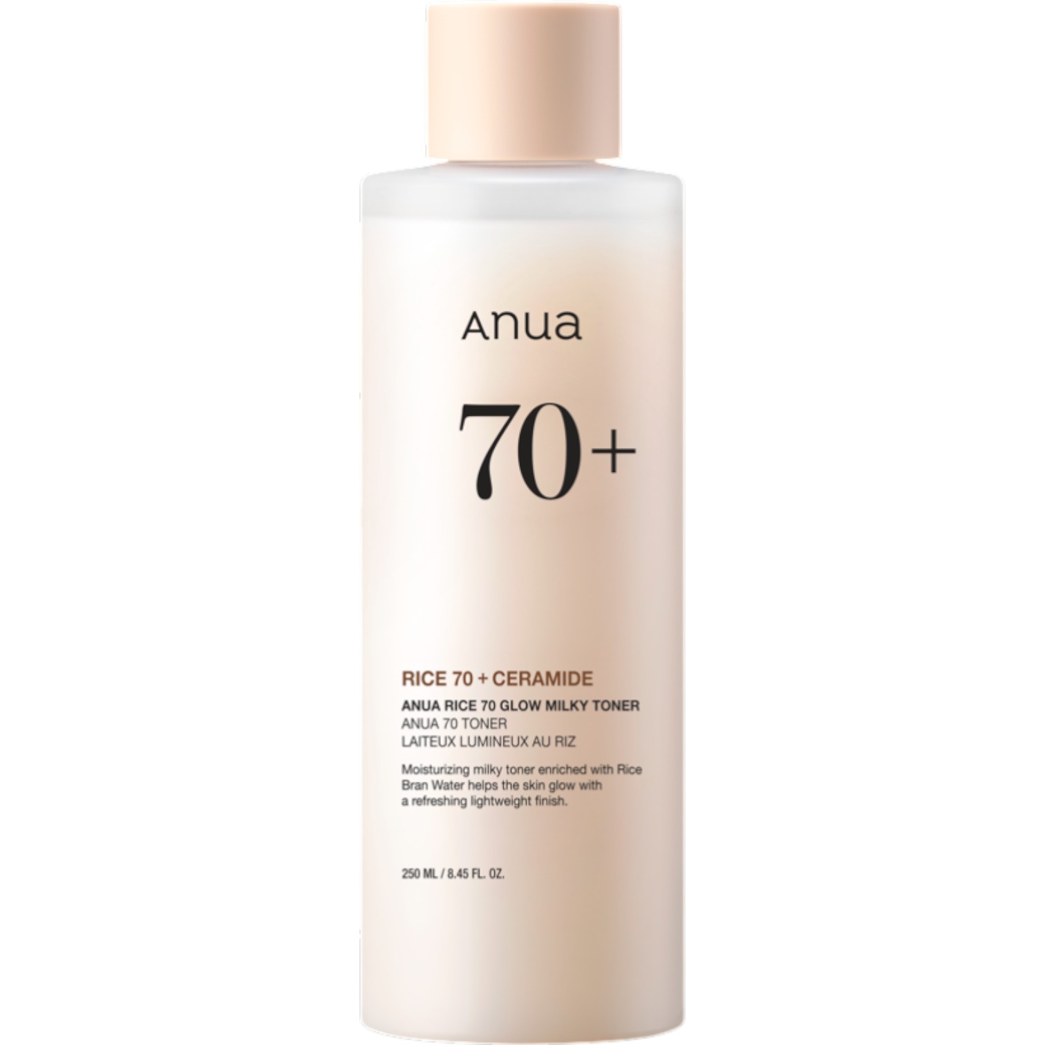 Anua Rice 70 Glow Milky Toner, Intensywnie nawilżający tonik z wodą ryżową do twarzy