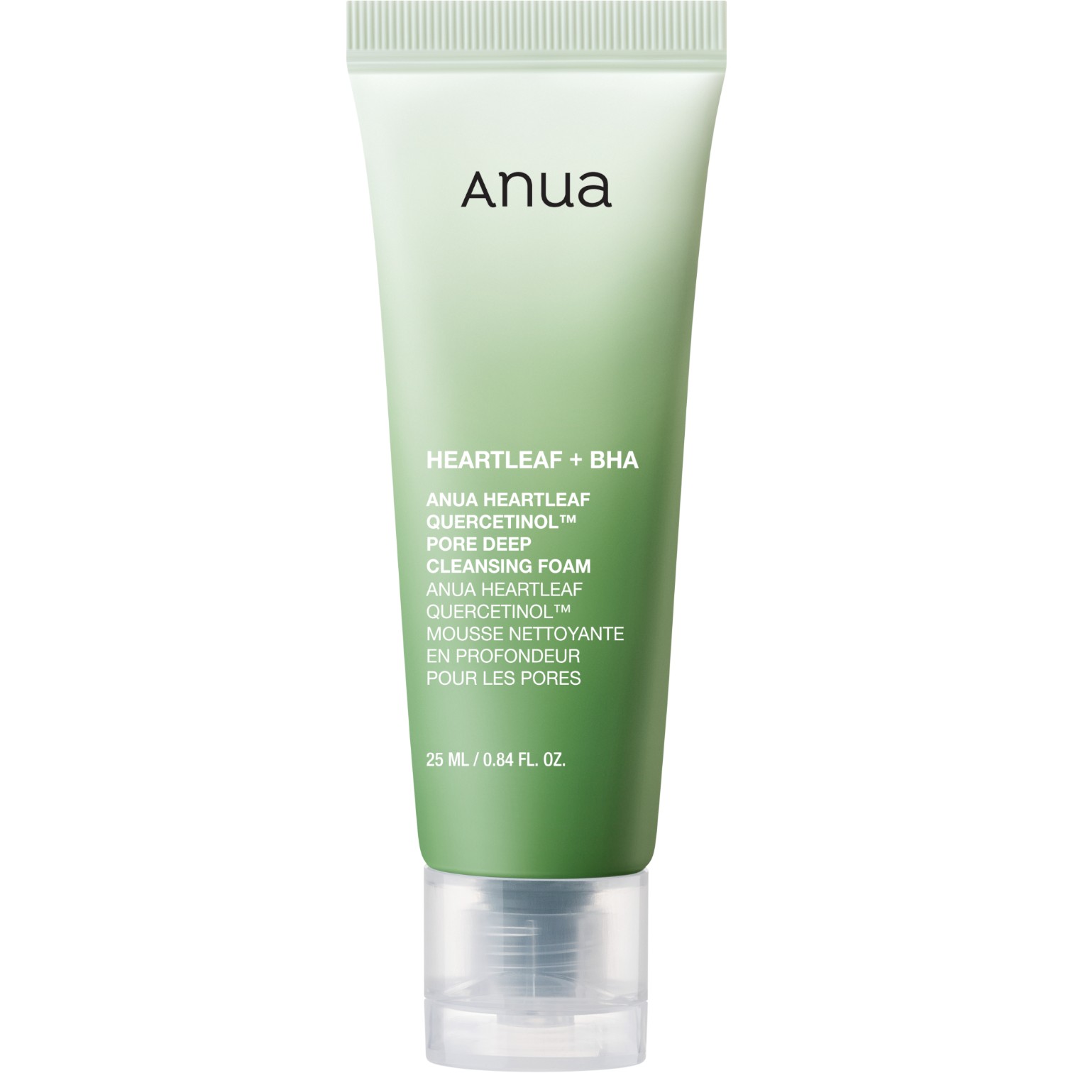 Anua Heartleaf Quercetinol Pore Deep Cleansing Foam, Pianka oczyszczająca z pstrolistką sercowatą i kwasem BHA