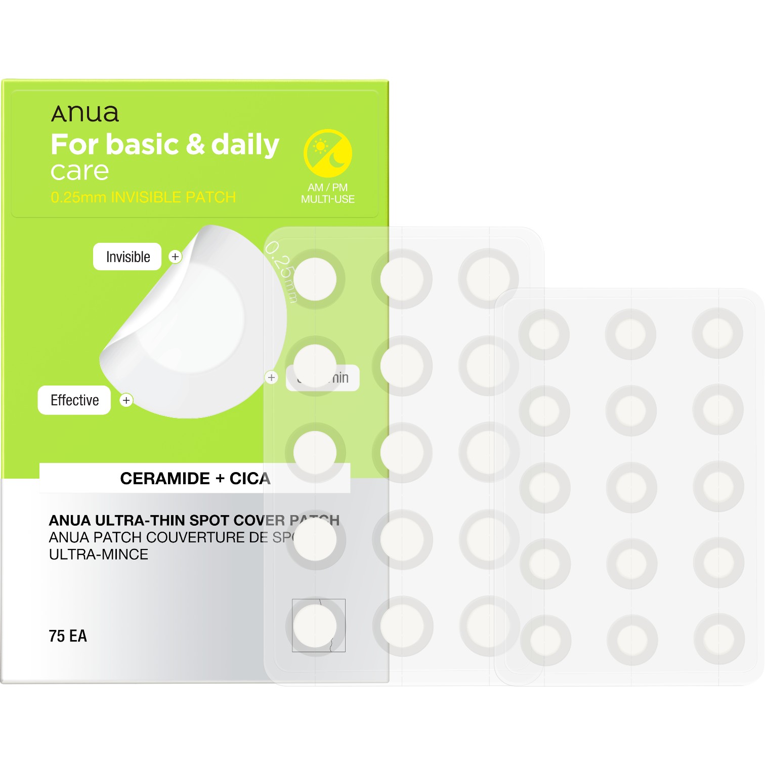 Anua Ultra Thin Spot Cover Patch, Plastry na niedoskonałości, 75szt