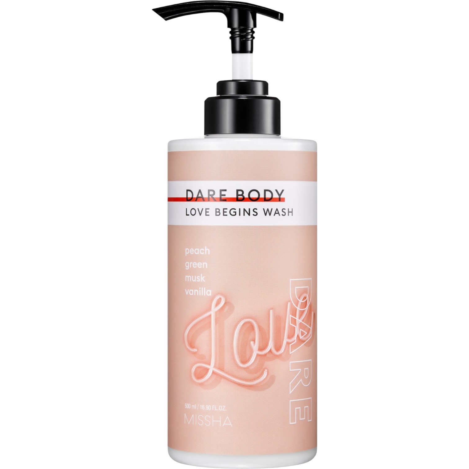 Missha Dare Body Moisturizing Wash Love Begins, Nawilżający żel do mycia ciała, 500 ml