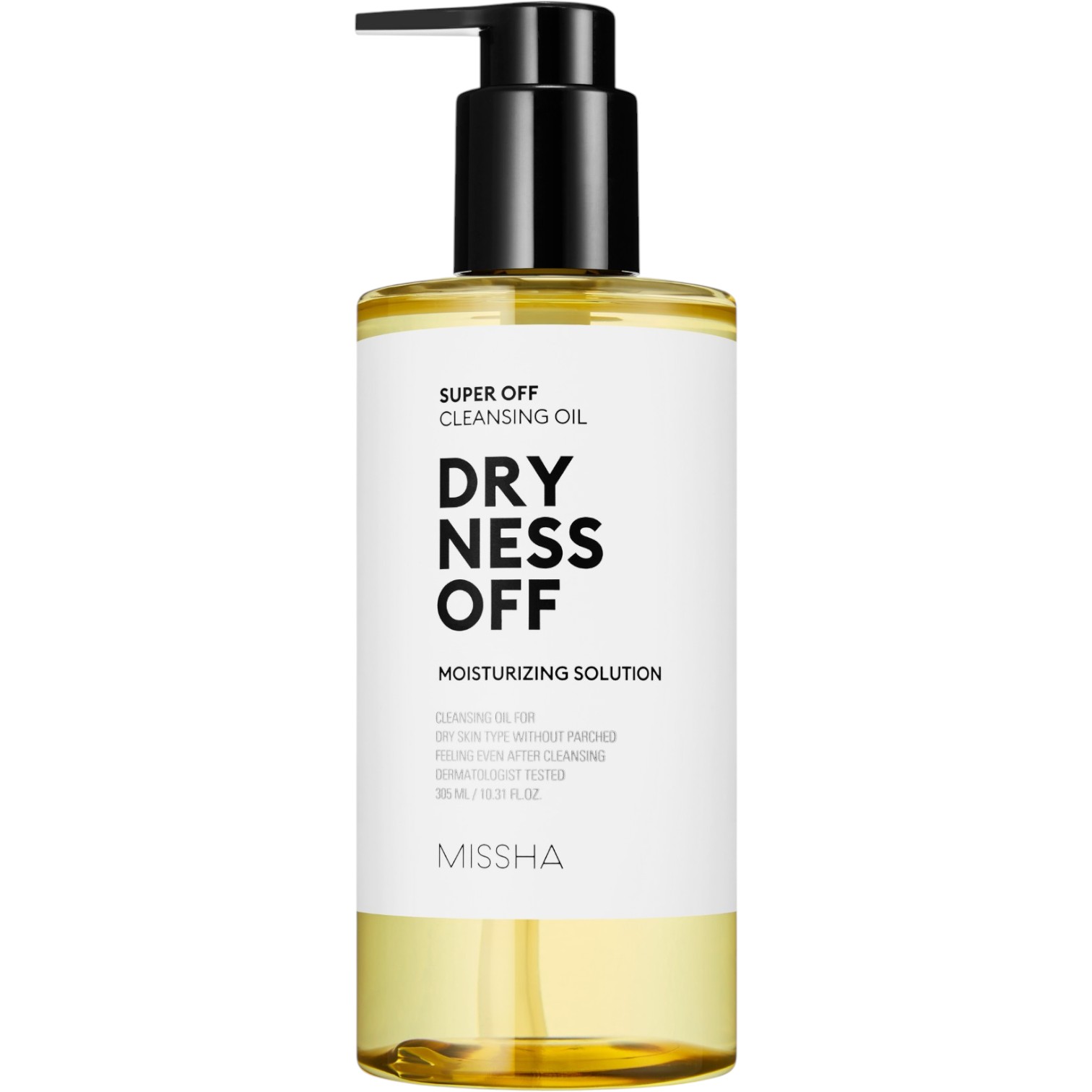 Missha Super Off Cleansing Oil Dryness Off, Olejek oczyszczający do twarzy, 305 ml