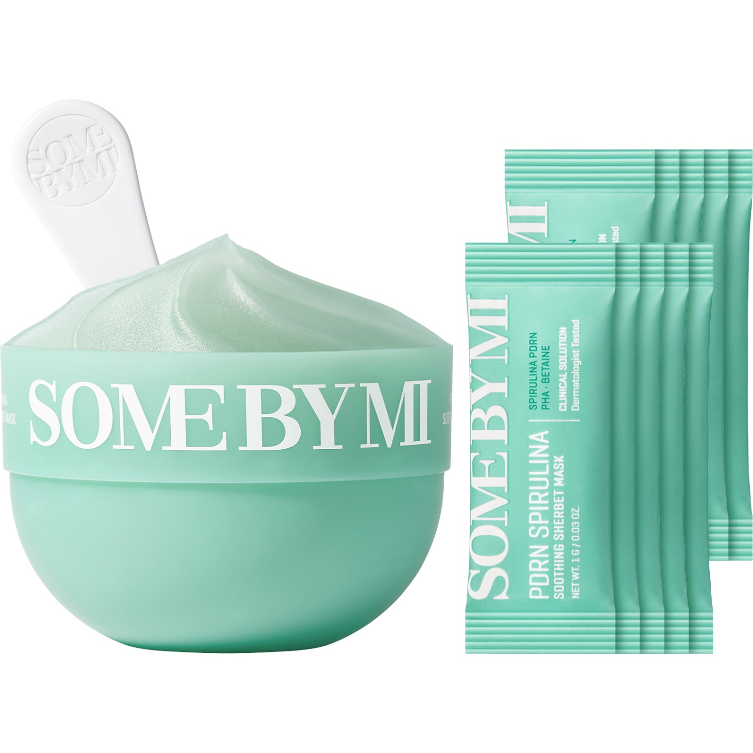 Some By Mi Spirulina Soothing Sherbet Maska do twarzy, 10 sztuk