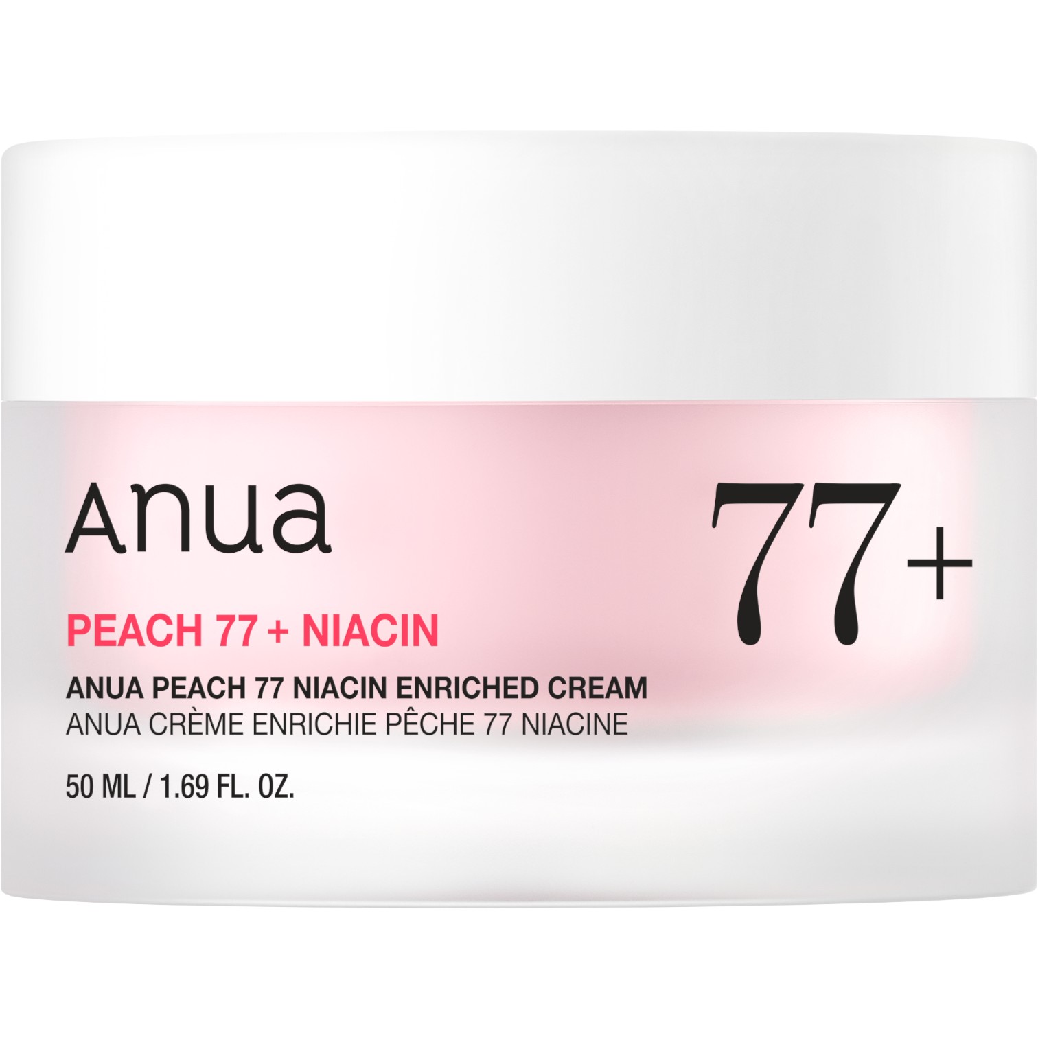 Anua Peach 77% Niacin Enriched Cream, Rozświetlający krem-żel z ekstraktem z brzoskwini