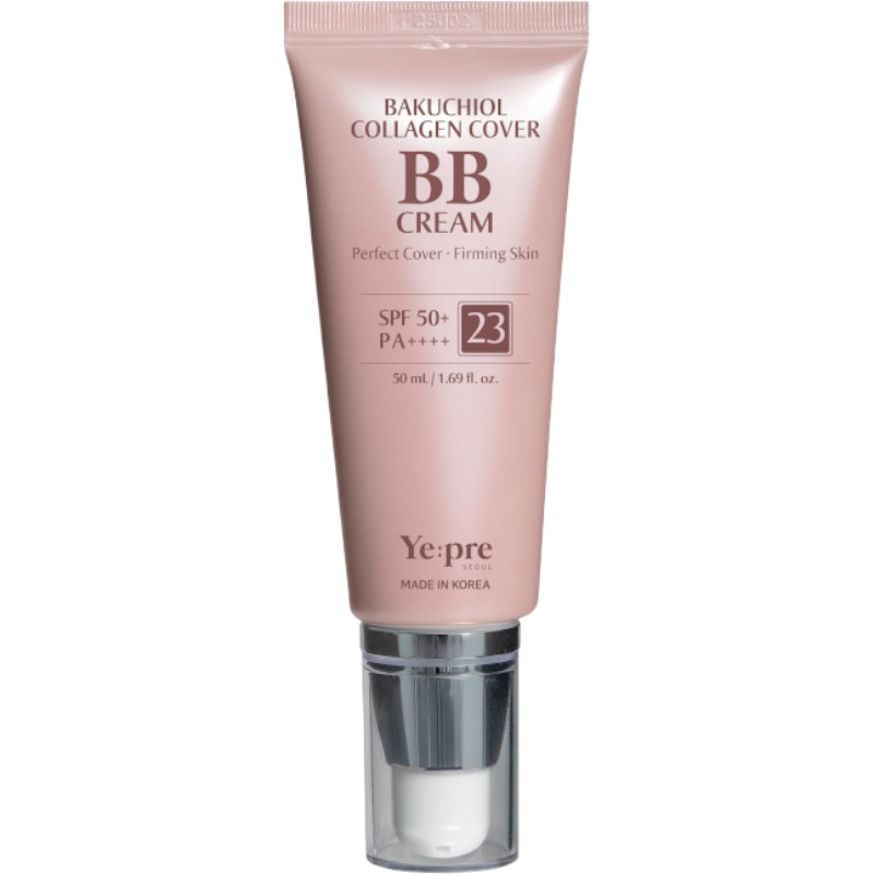 Ye:pre Bakuchiol Collagen Cover BB Cream, Krem BB do twarzy SPF50/PA+++, No. 23, 50ml