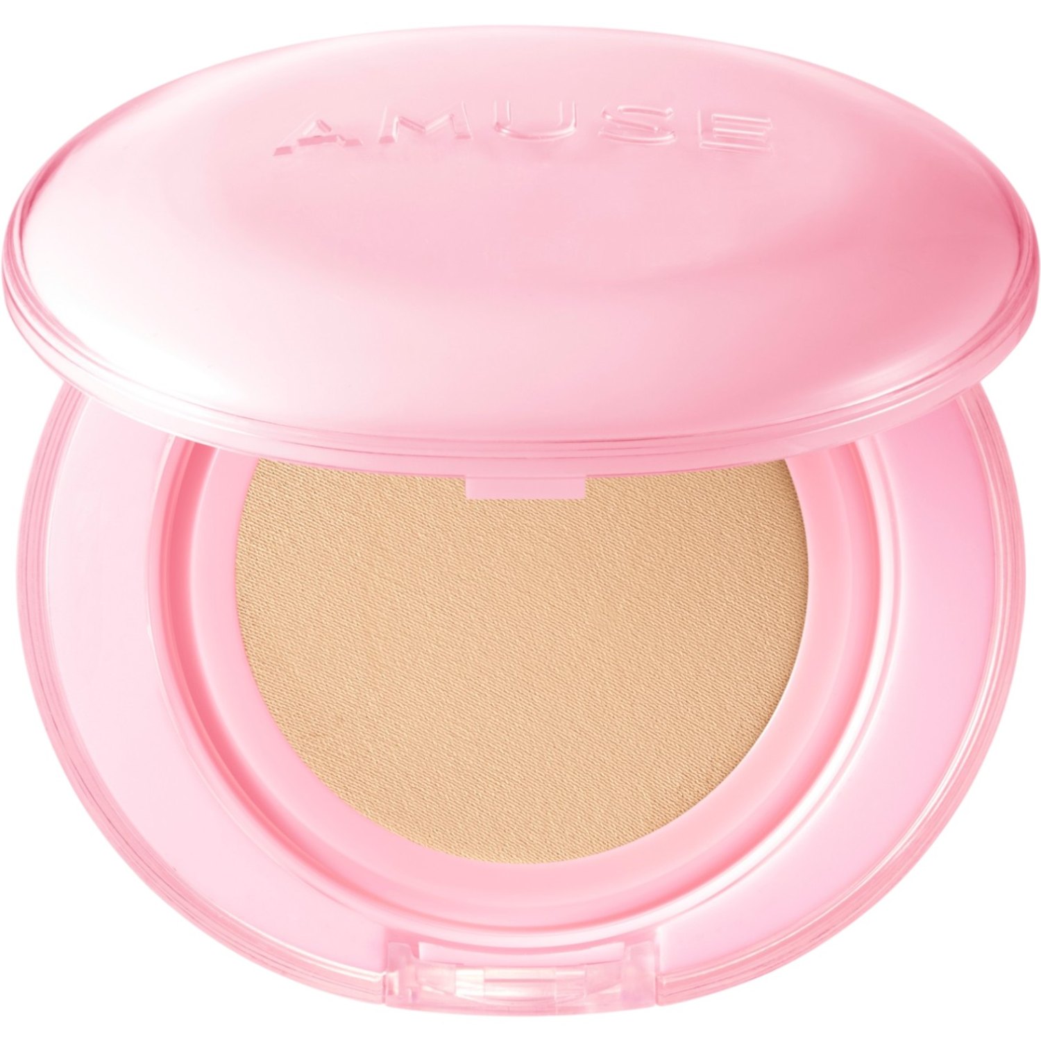 Amuse Dew Power Vegan Cushion, Podkład w gąbce, 02 Healthy, SPF50+ PA++++
