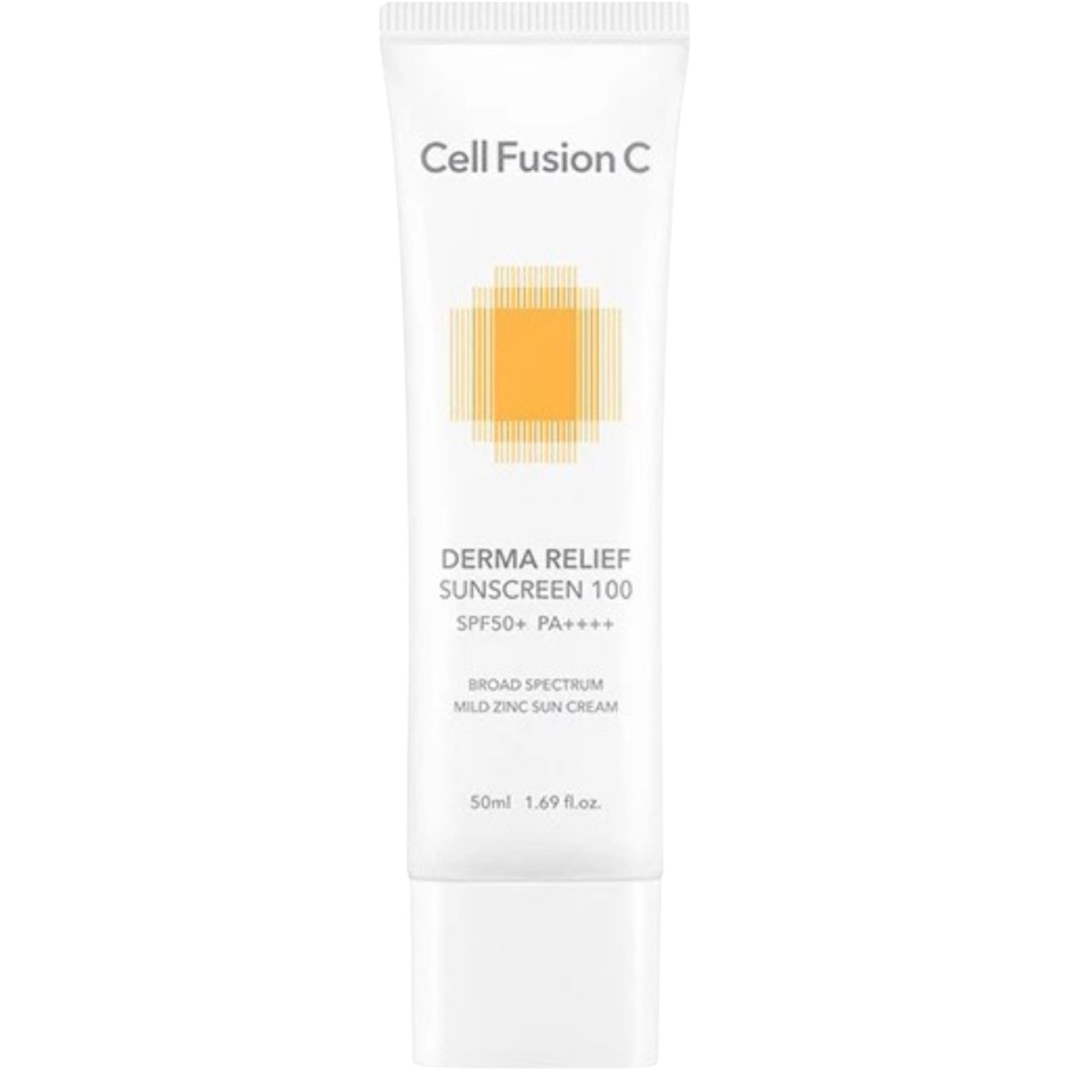 Cell Fusion C Derma Relief Sunscreen, Crema solare per pelle secca, SPF50+/PA++++