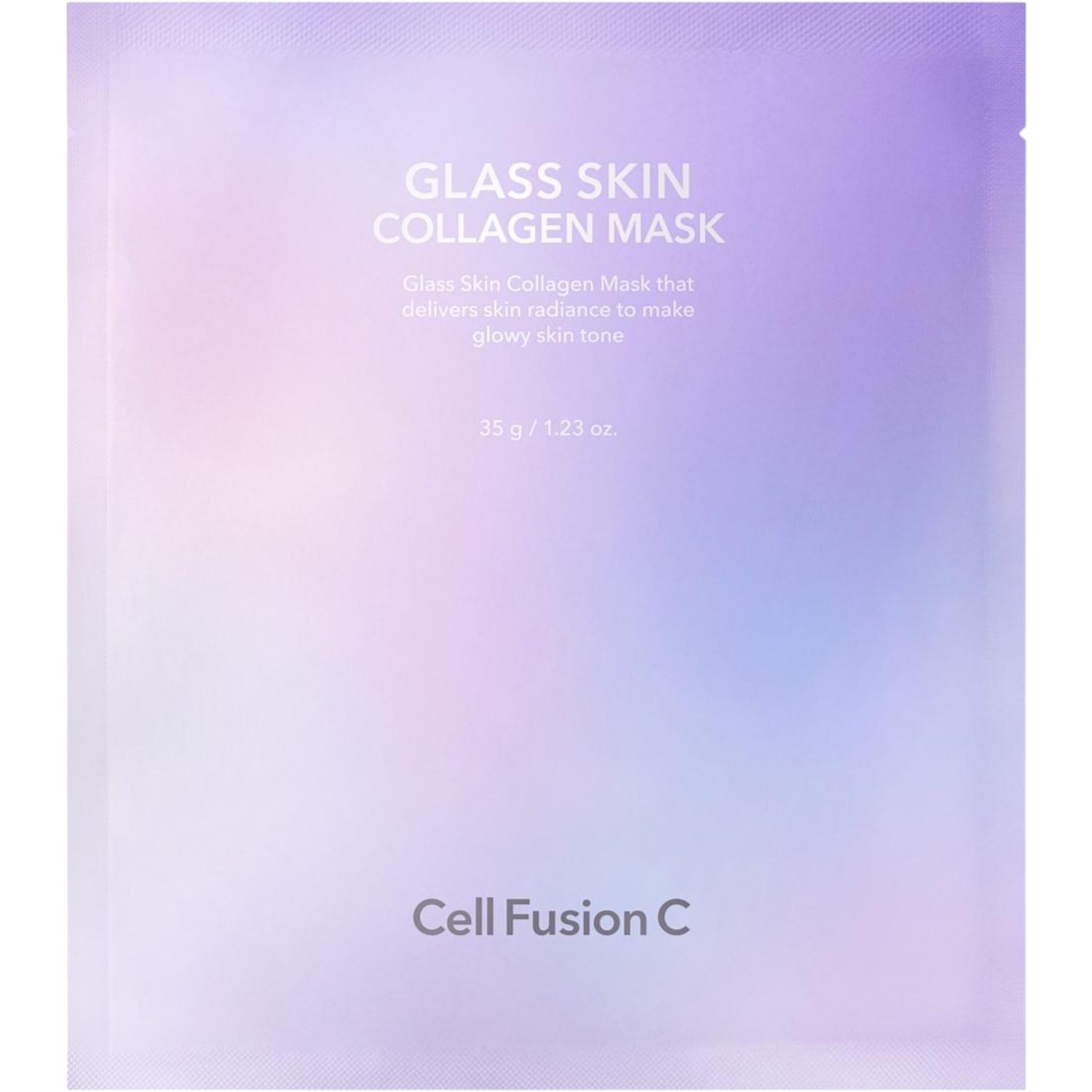 Cell Fusion C Glass Skin Collagen, Maschera levigante al collagene con effetto Glass Skin, 5x35g