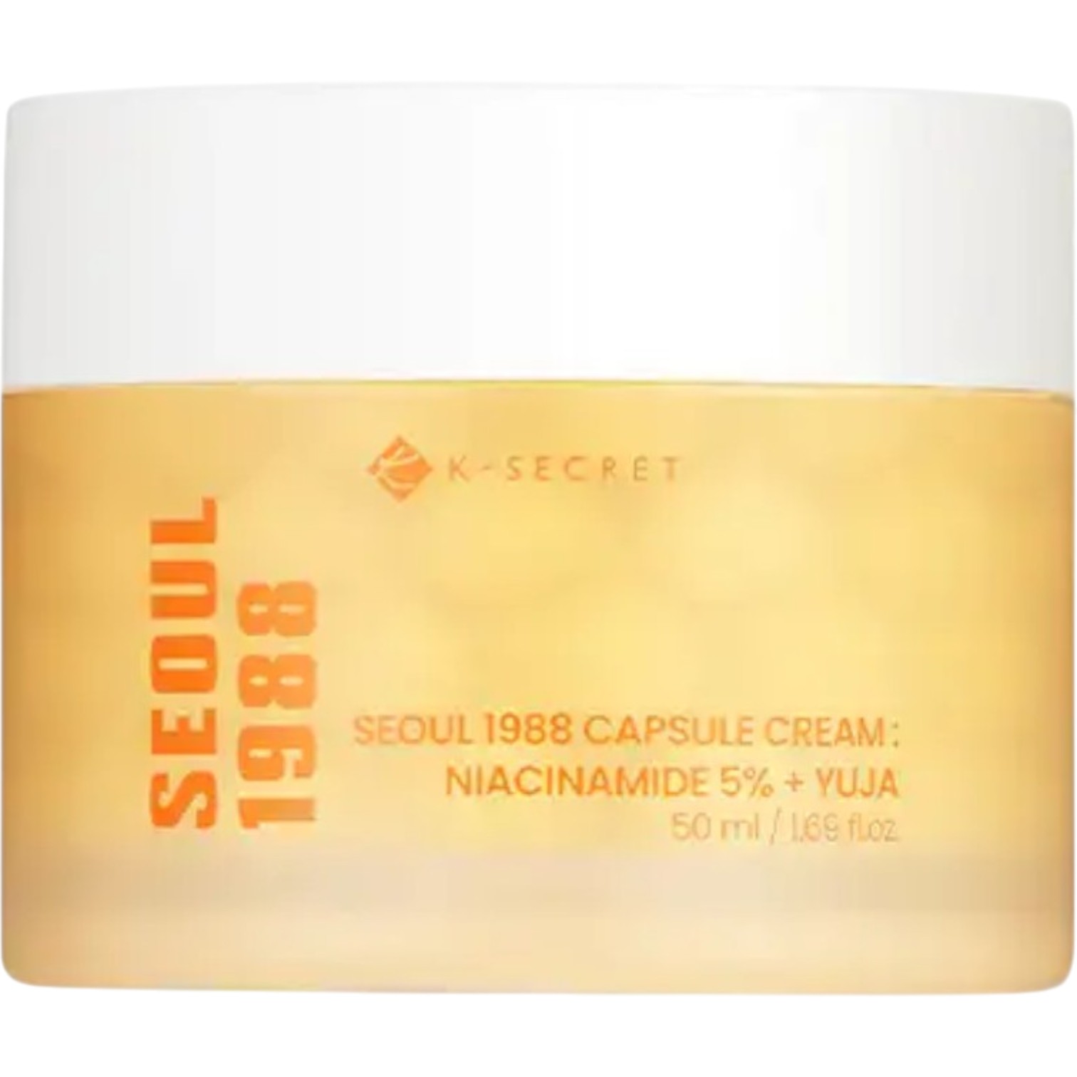 K-Secret Seoul 1988 Capsule Cream Niacinamide 5% + Yuja, Nawilżający krem kapsułkowy do twarzy