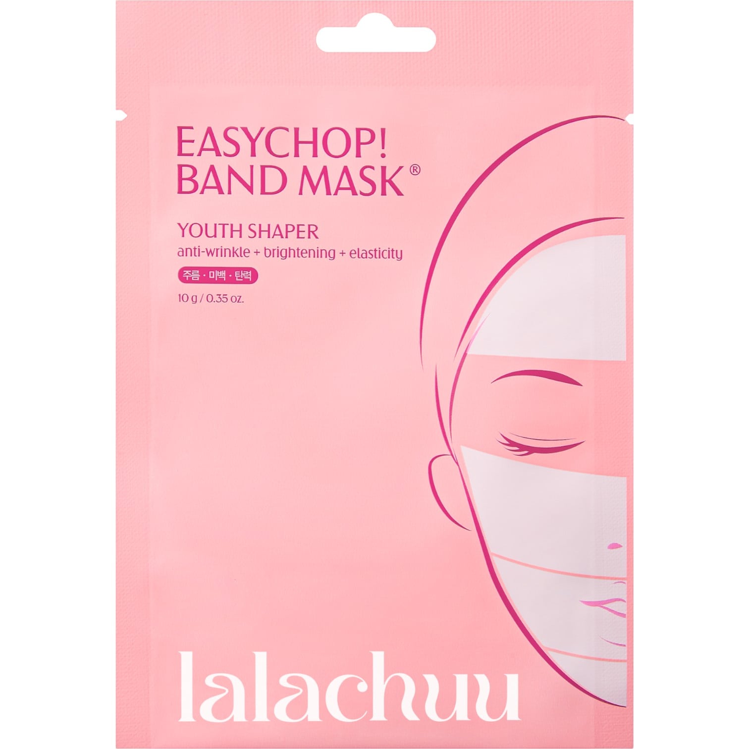 lalaChuu Maski z bandażem Youth Shaper, 4szt