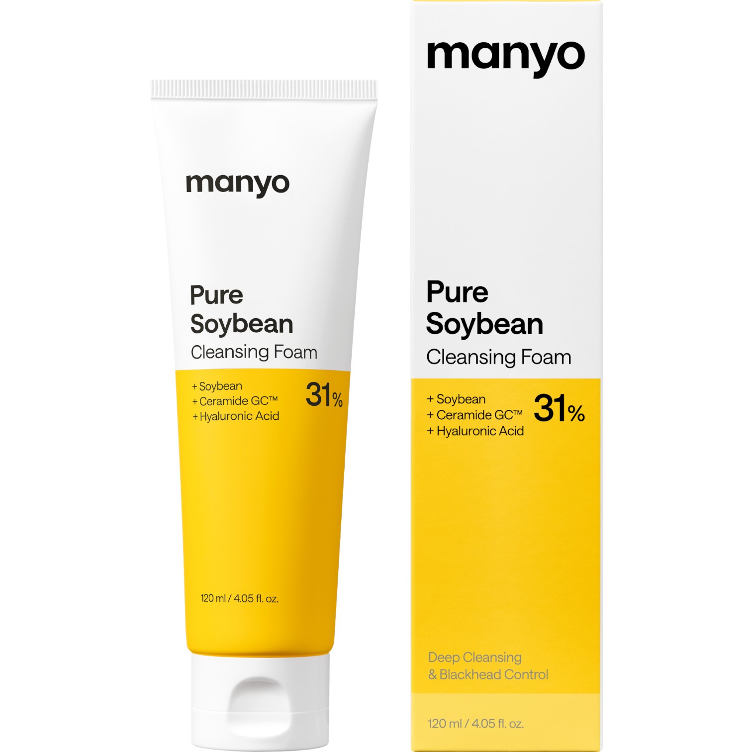 Ma:nyo Pure Soybean Cleansing Foam, Pianka oczyszczająca do twarzy, 120 ml