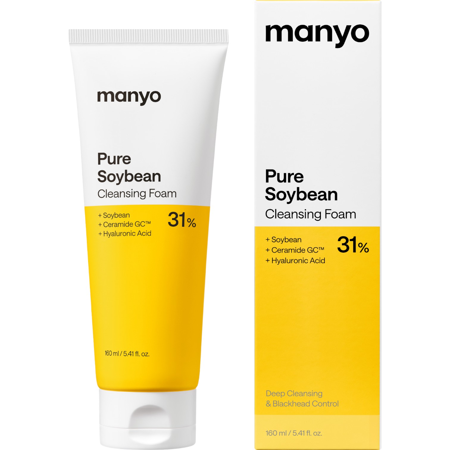 Ma:nyo Pure Soybean Cleansing Foam, Pianka oczyszczająca do twarzy, 160 ml