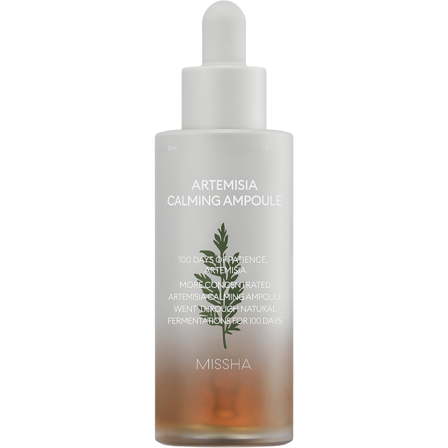 Missha Artemisia Calming Ampoule, Łagodząca ampułka do twarzy z ekstraktem z bylicy jednorocznej, 50 ml