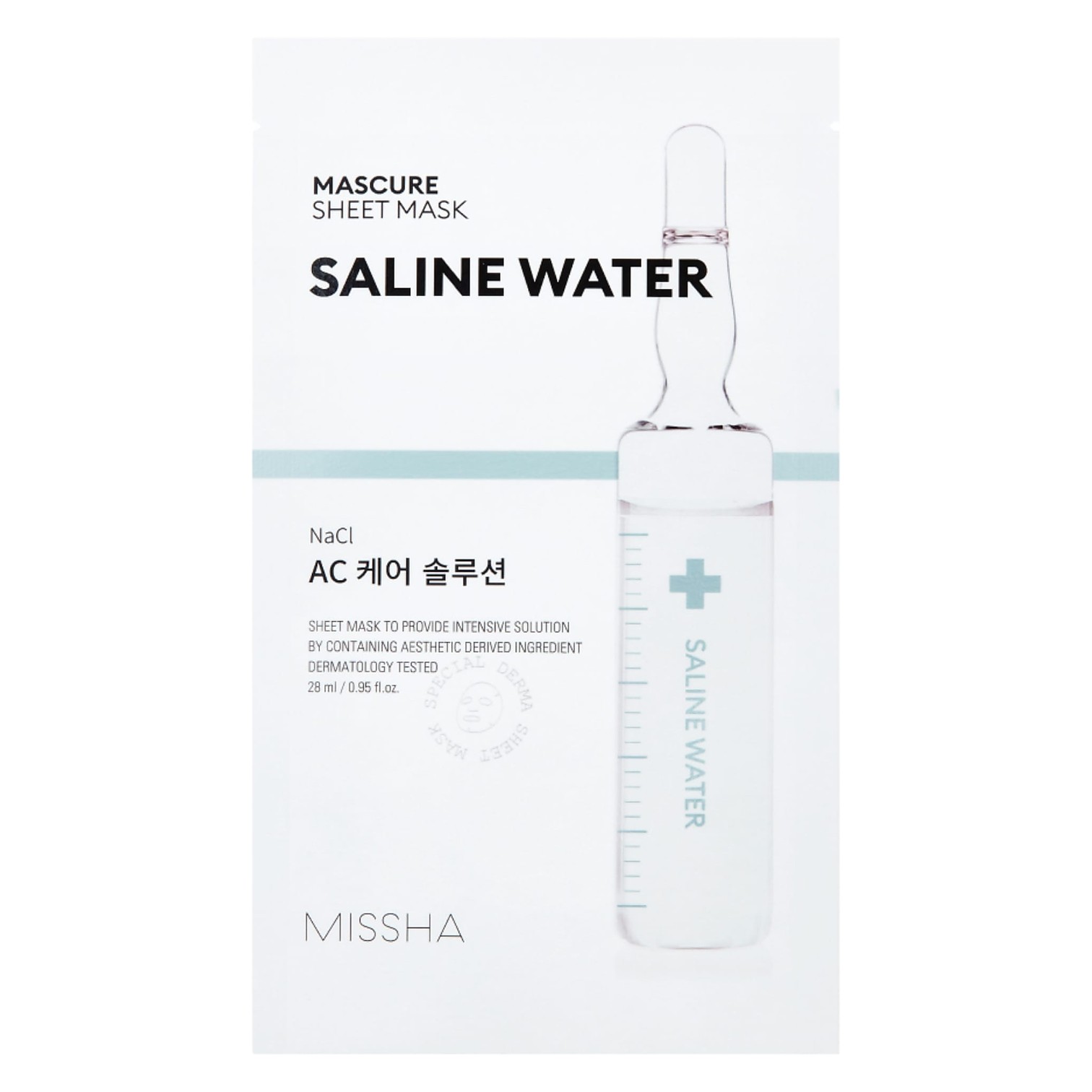 Missha Mascure AC Care Solution Sheet Mask, Maska w płachcie do skóry z niedoskonałościami