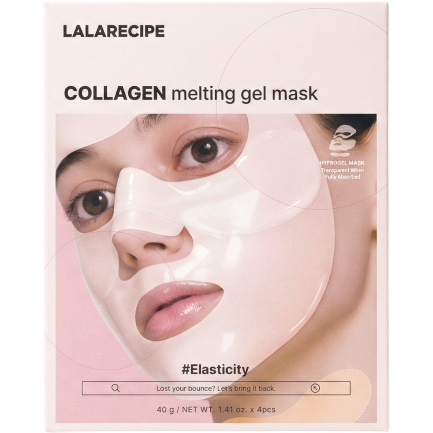 LalaRecipe Collagen Melting Gel Mask, Kolagenowa maska hydrożelowa do twarzy