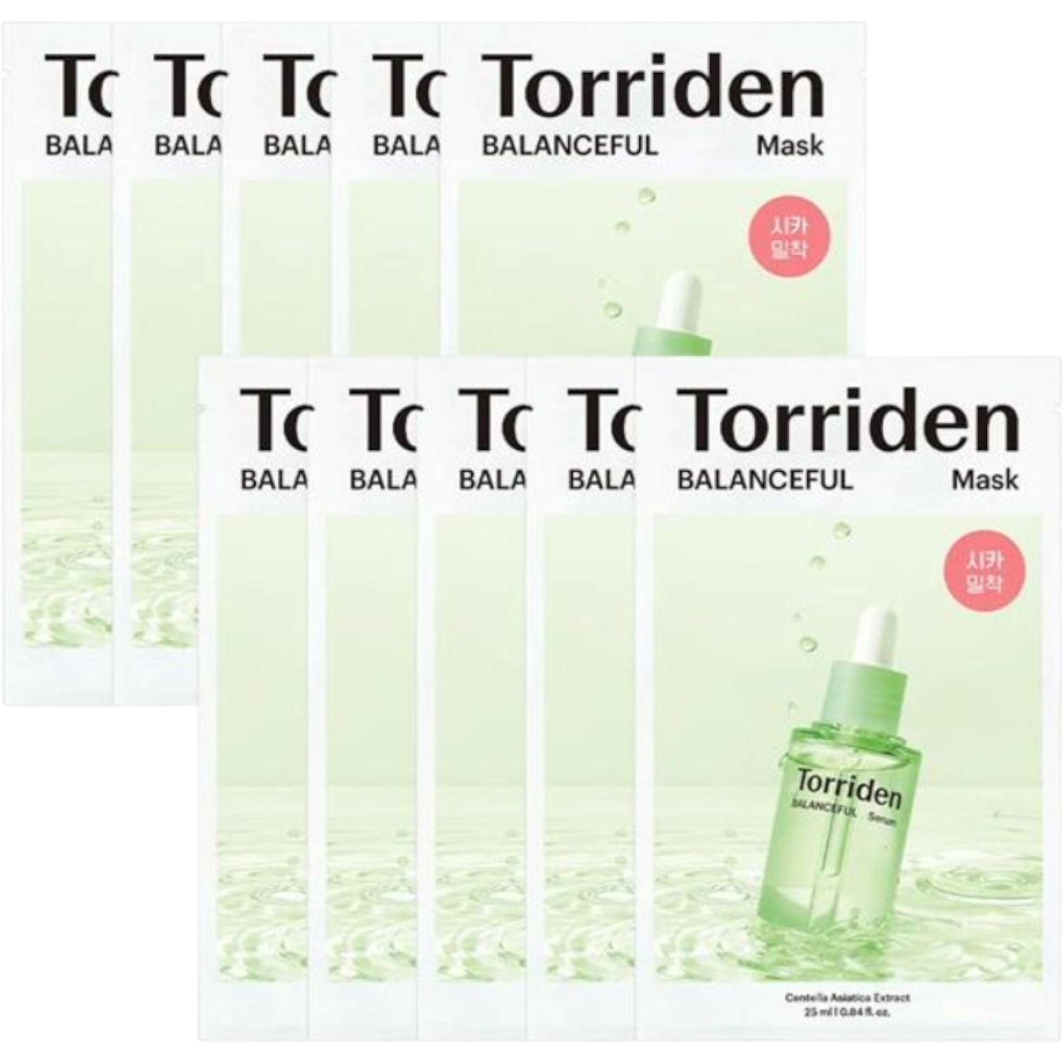 Torriden Balanceful Mask, Kojąca maseczka w płachcie z kompleksem Centella,10szt