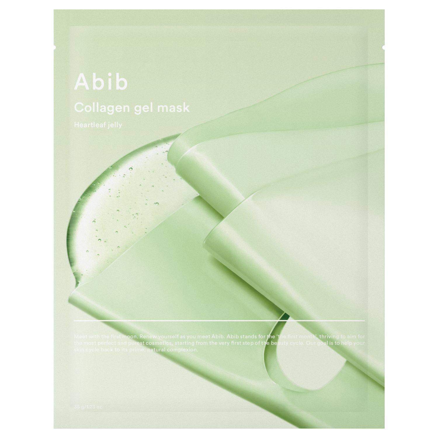 Abib Heartleaf Jelly Collagen Gel Mask Maschera Collagene in Tessuto 35 g