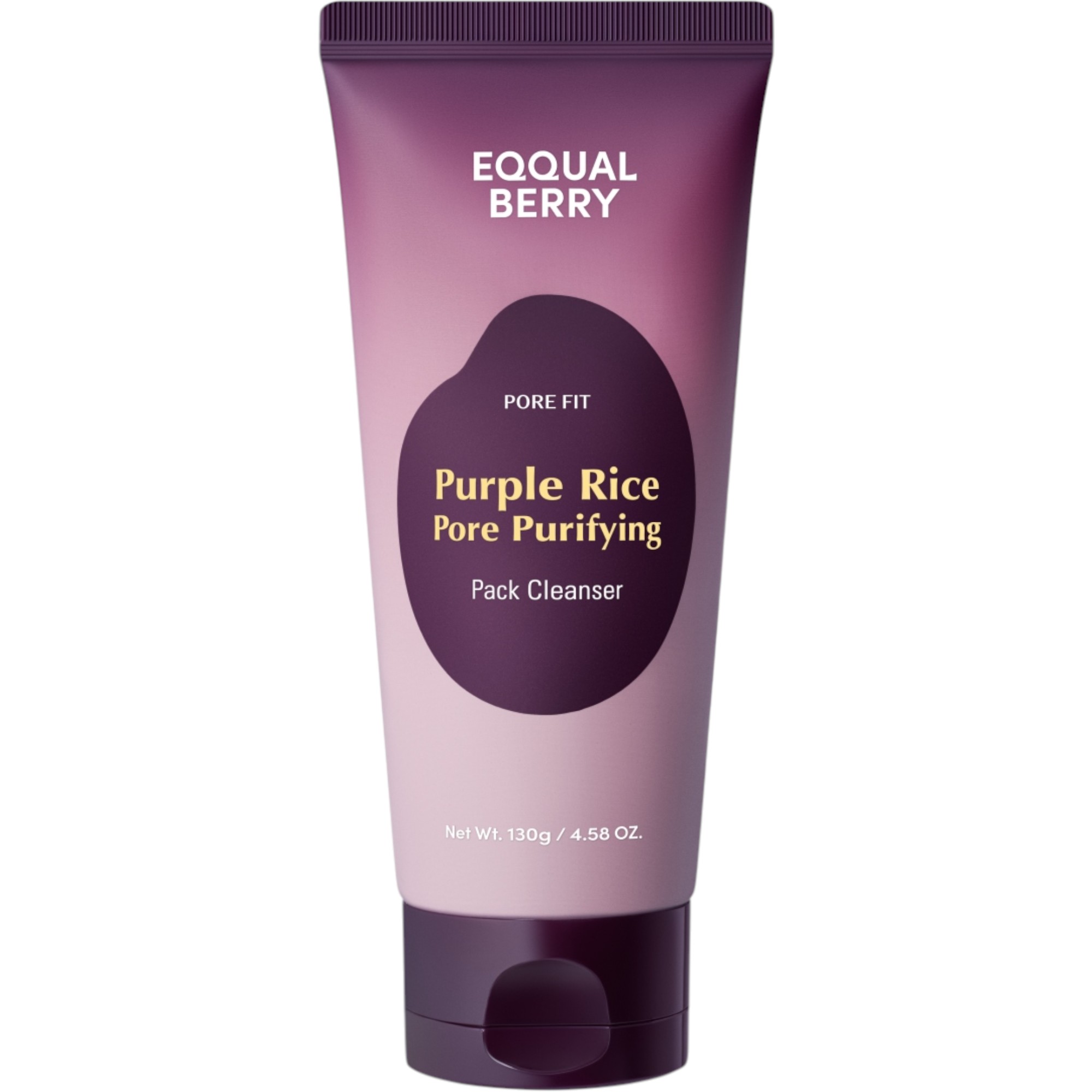 Eqqualberry Purple Rice Pore Purifying Pack Cleanser Mousse Di Pulizia Profonda Con Effetto Esfoliante 130 G-image