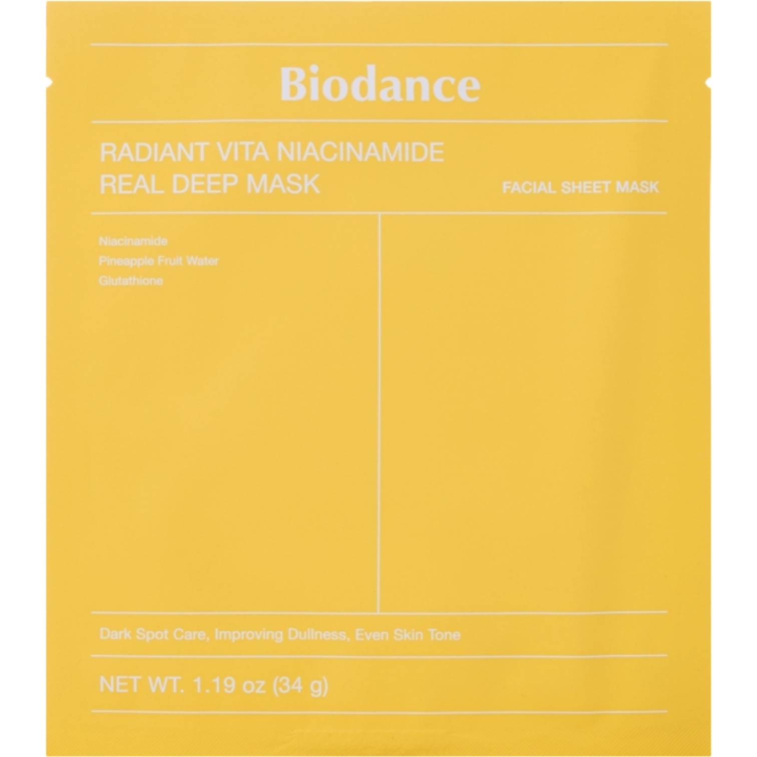 Biodance Maschera Profonda Reale alla Niacinamide Radiant Vita