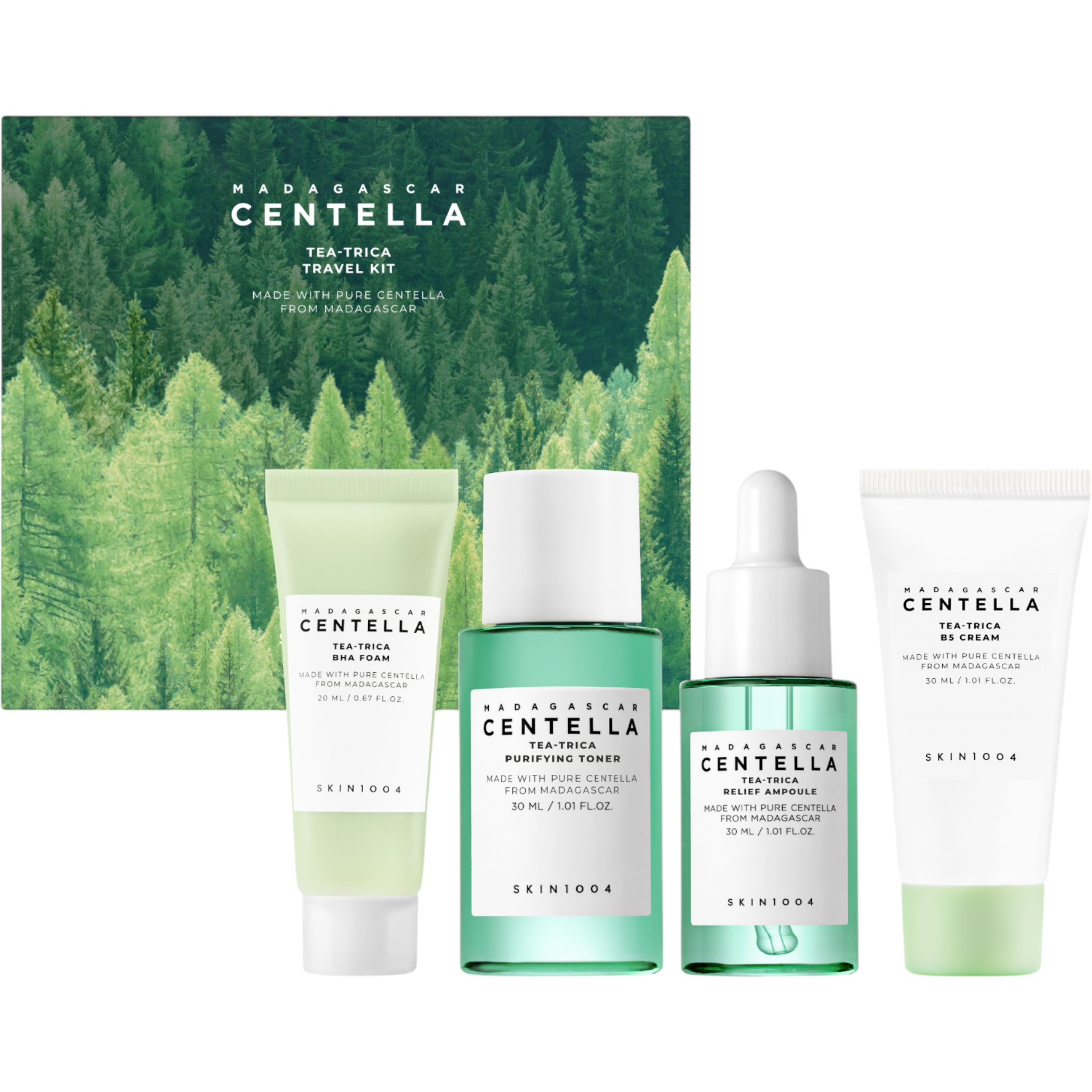 Skin1004 Madagascar Centella Tea-Trica Travel Kit