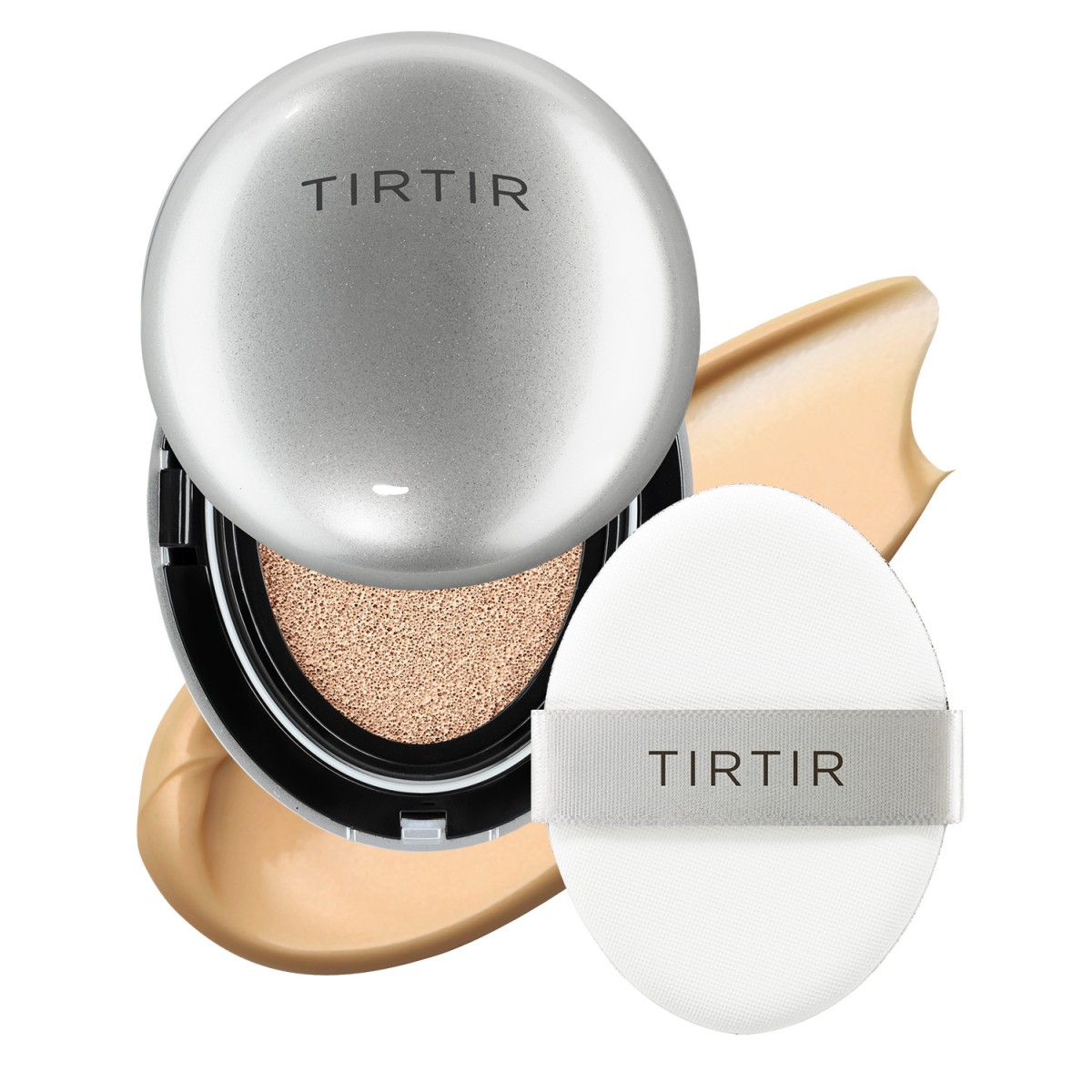 Tirtir Mask Fit Aura Cushion Mini Rozświetlający podkład w poduszce, 27N Camel