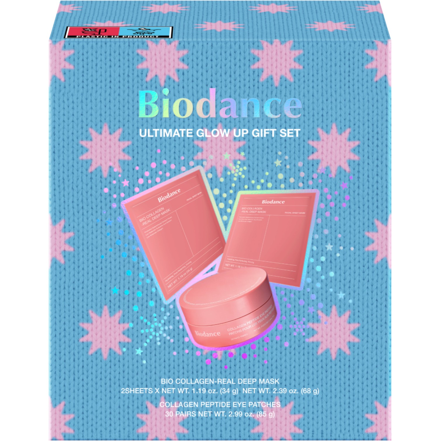 Biodance Zestaw Ultimate Glow Up: Dwie maski hydrożelowe do twarzy + Płatki pod oczy
