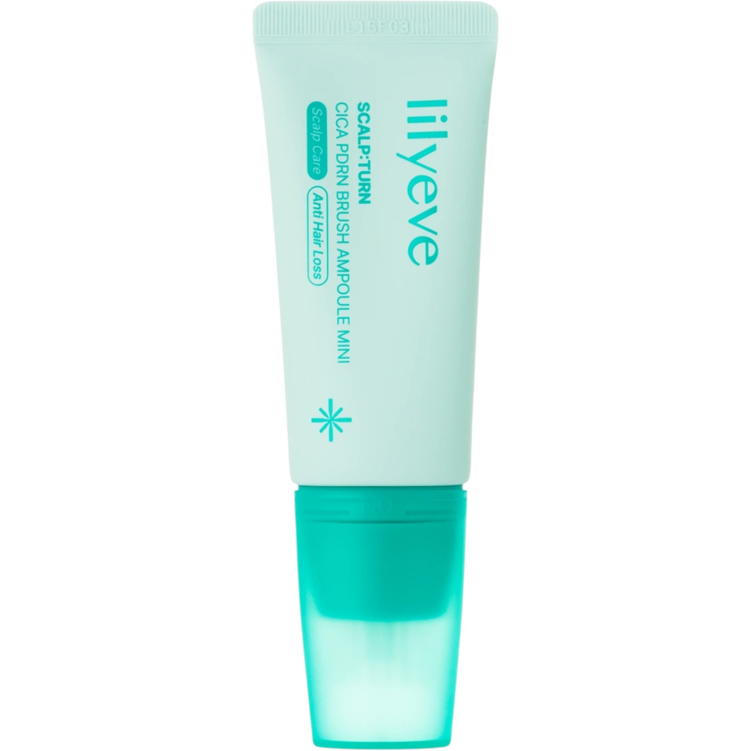 Lilyeve Cica PDRN Brush Ampoule Mini, Lekka przeciwłupieżowa ampułka do skóry głowy, 30 ml