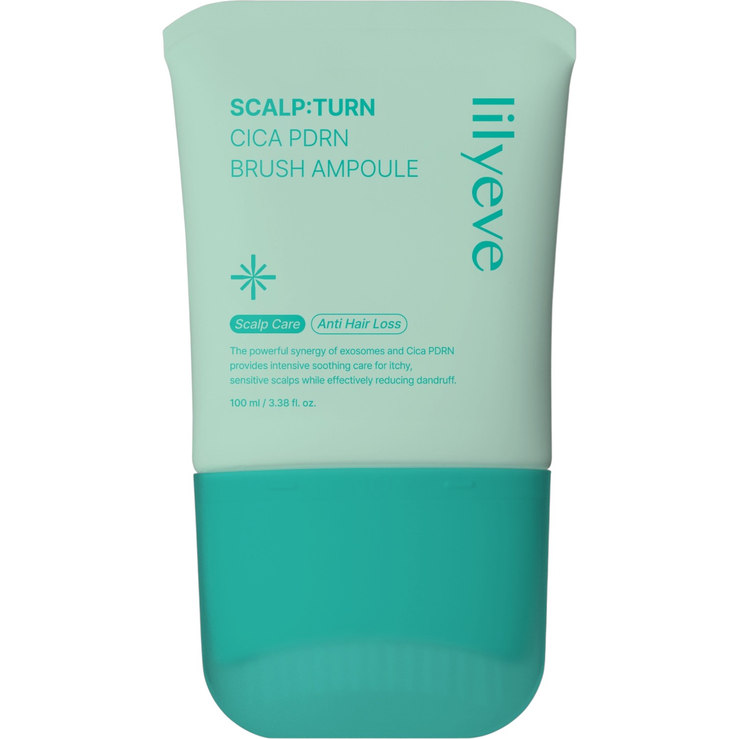 Lilyeve Cica PDRN Brush Ampoule, Lekka przeciwłupieżowa ampułka do skóry głowy, 100 ml