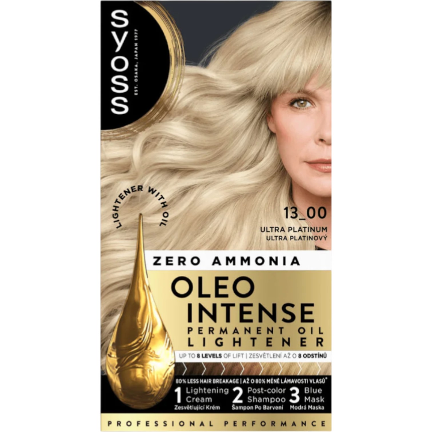 Syoss Oleo Farba do włosów, 13-00 Ultra Platynowy Blond