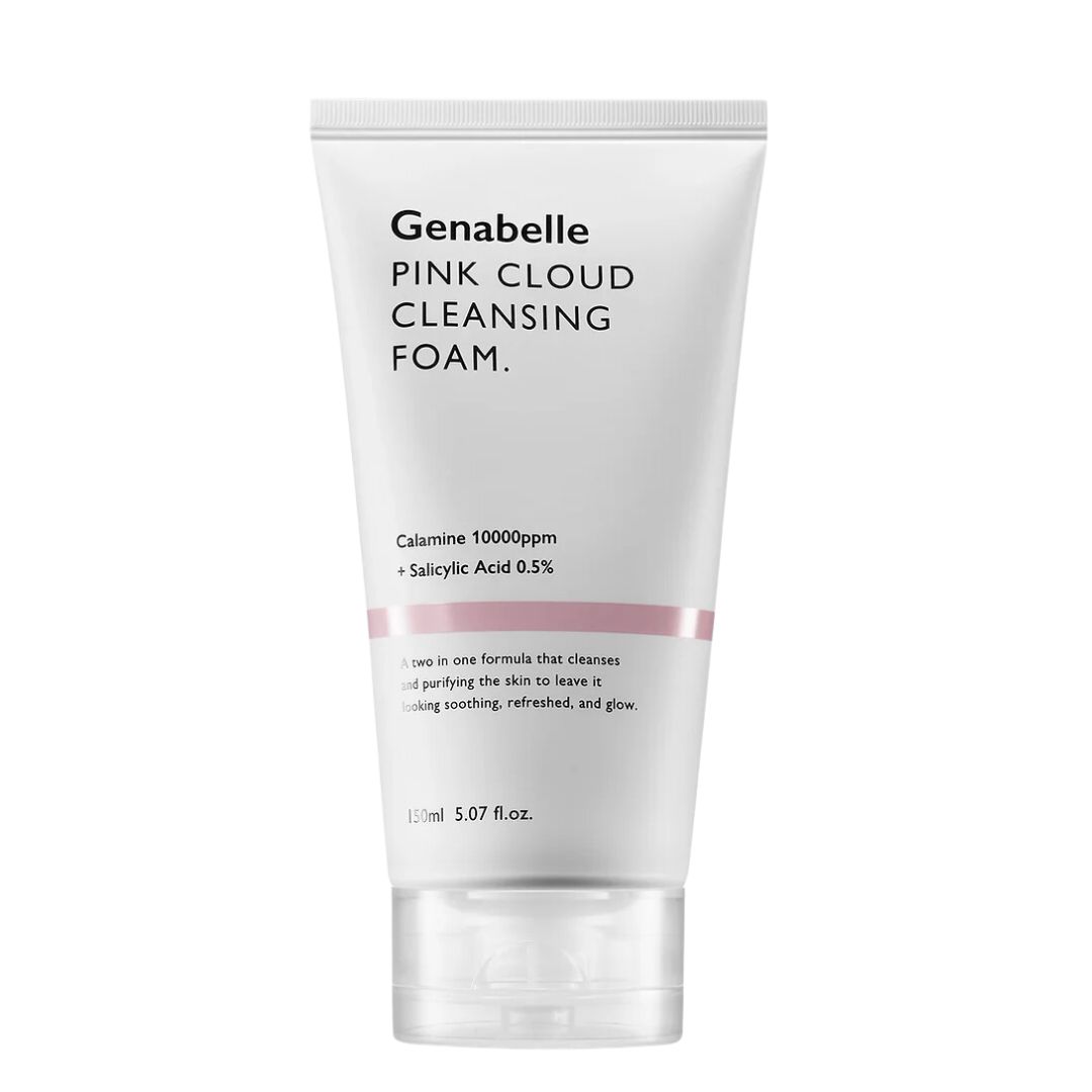Genabelle Pink Cloud Cleansing Foam, różowa pianka do oczyszczania twarzy, 150 ml