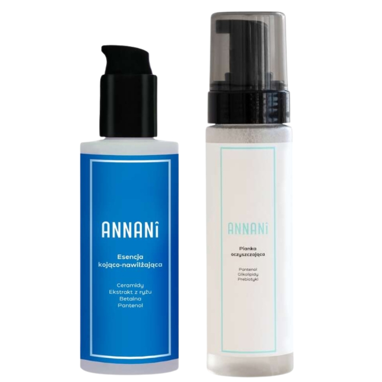 Annani Set: Mousse Detergente 200ml + Essenza Lenitiva Idratante 125ml