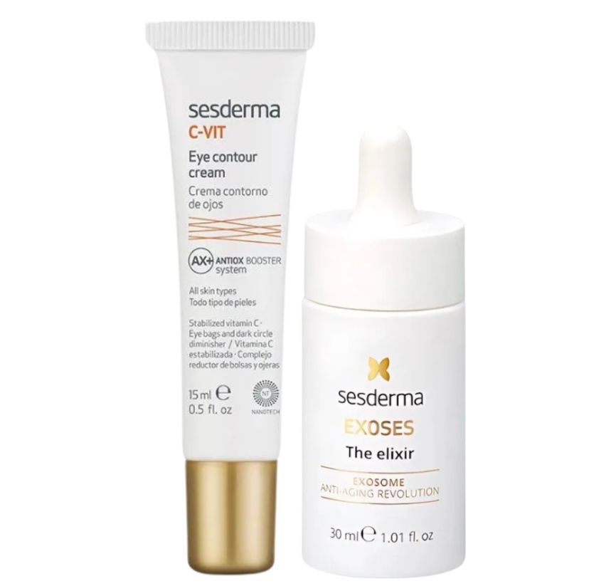 Set Sesderma: Exoses Elisir per il viso 30ml + C-Vit Crema contorno occhi 15ml