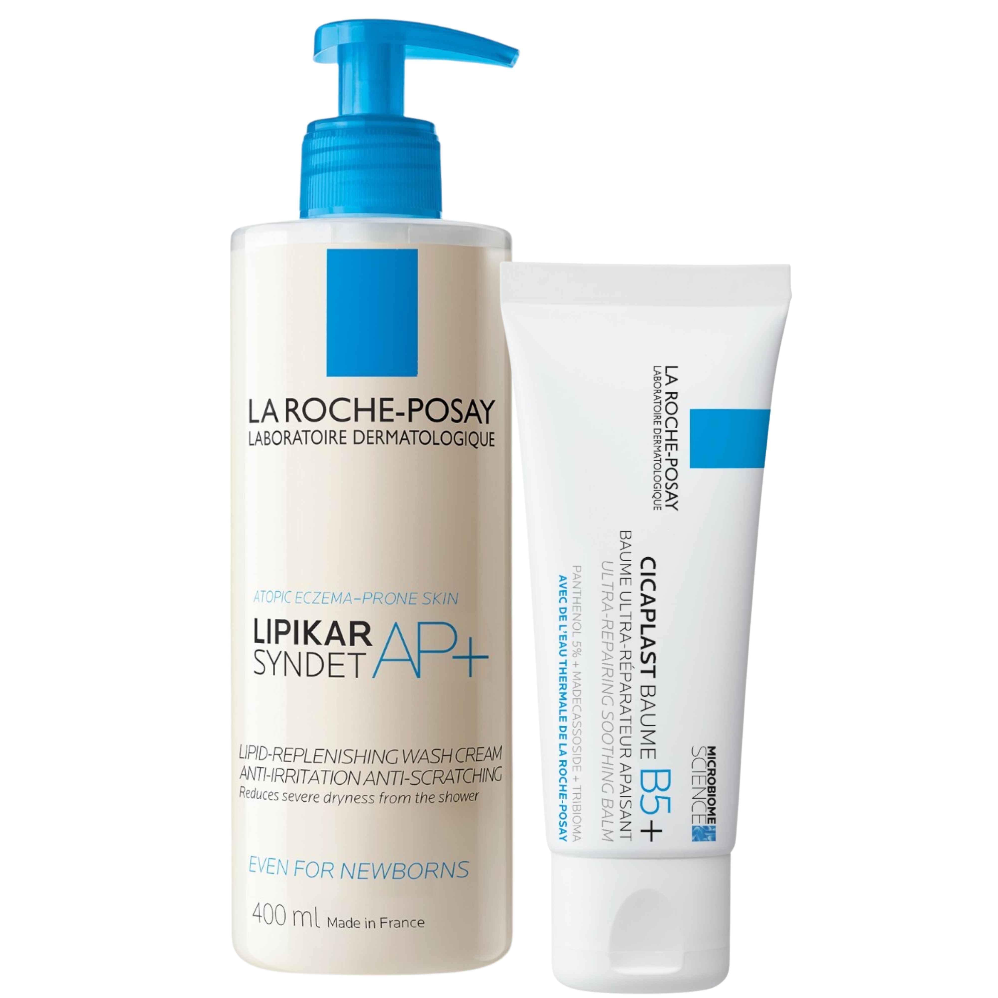 La Roche Posay Set: Cicaplast Balsamo B5+ 40ml + Lipikar Syndet AP+ Detergente 400ml