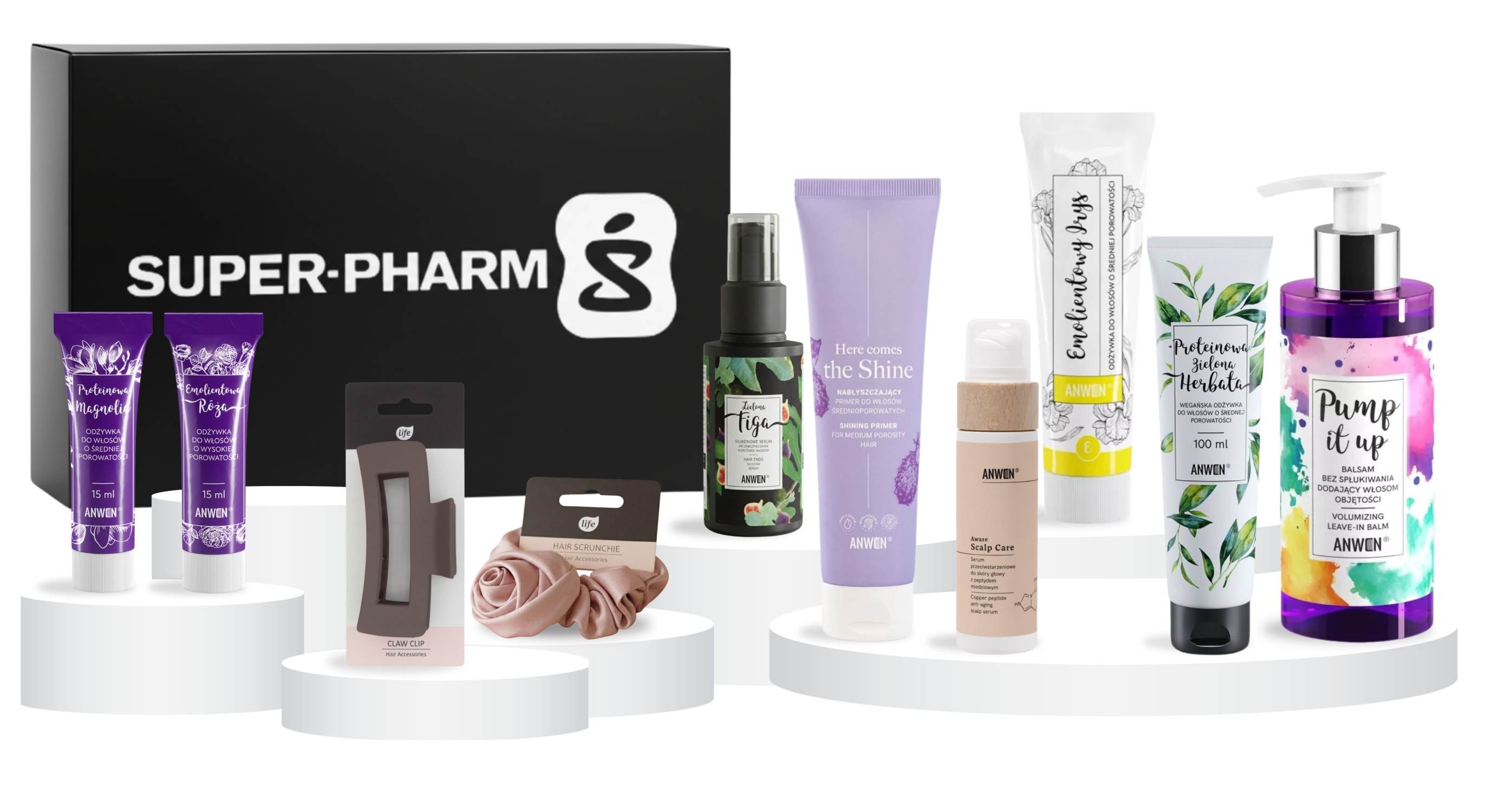 SuperBox Anwen do pielęgnacji włosów + Akcesoria