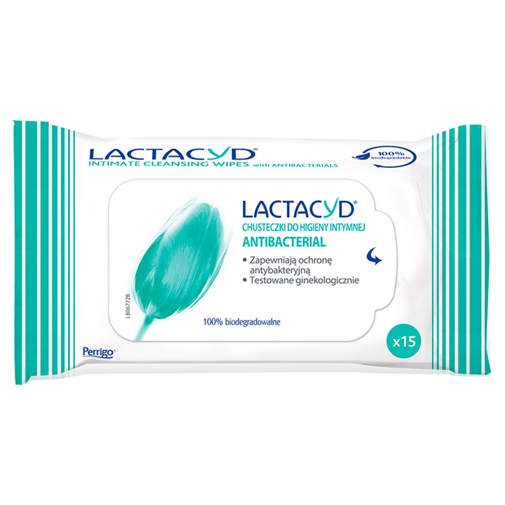 Lactacyd Chusteczki do Higieny Intymnej Antibacterial