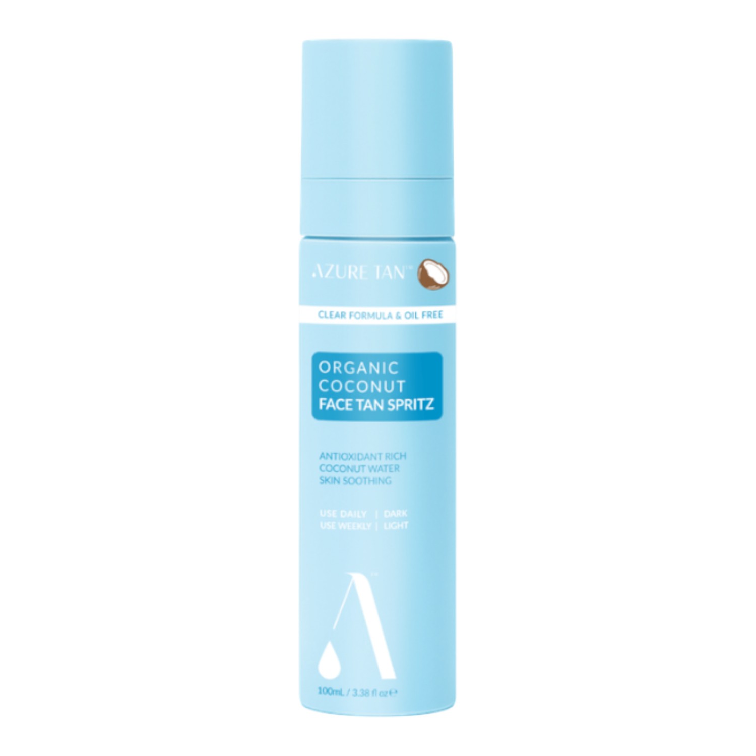 Azure Tan Organic Coconut Face Tan Spritz Mgiełka samoopalająca do twarzy