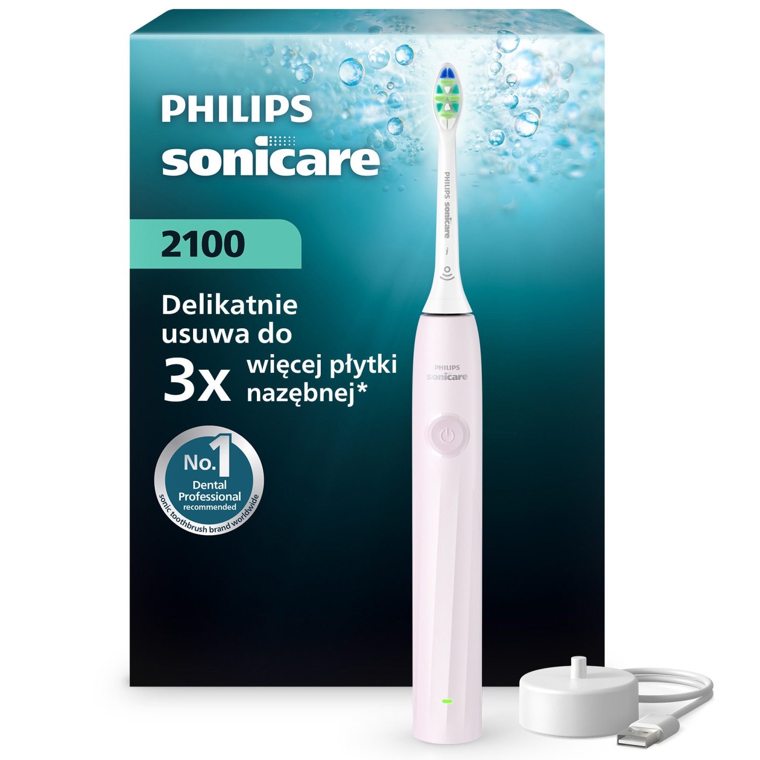 Philips Sonicare Szczoteczka soniczna HX4021/03 różowa