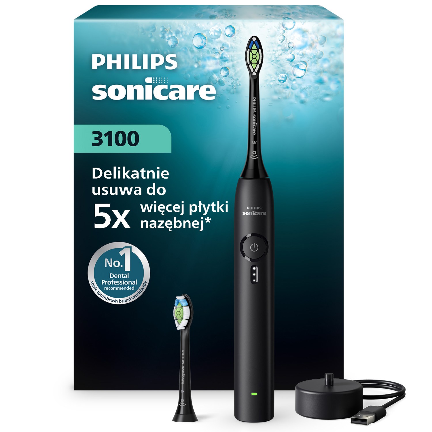 Philips Sonicare Szczoteczka soniczna HX4032/32 + końcówka czarna 