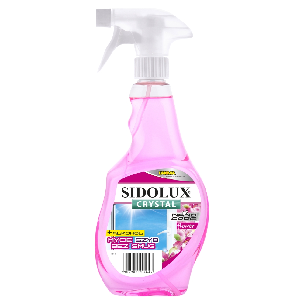 Sidolux Crystal Flower - Płyn do mycia szyb 500 ml 500 ml