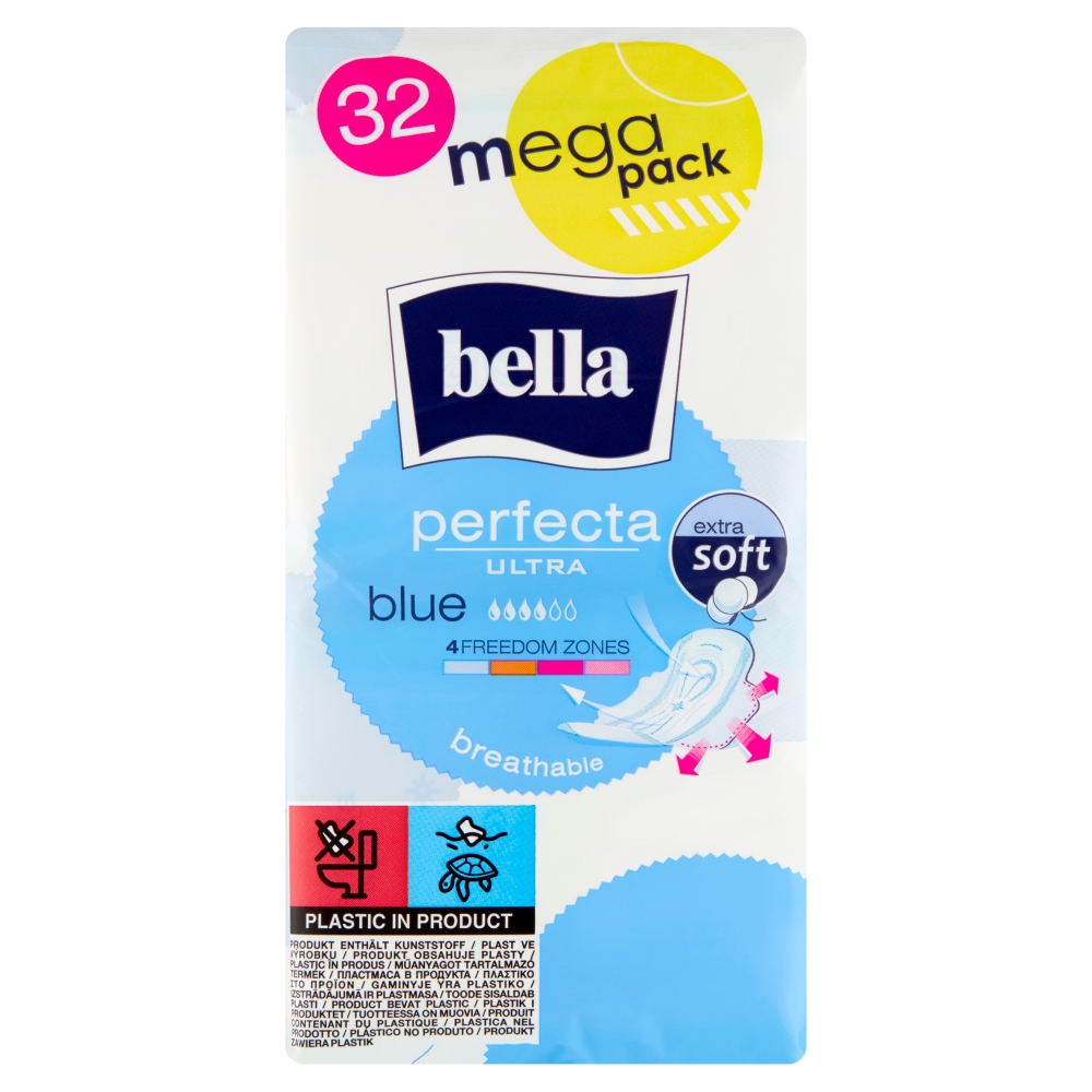Bella Perfecta Ultra Blue podpaski, 32 szt.