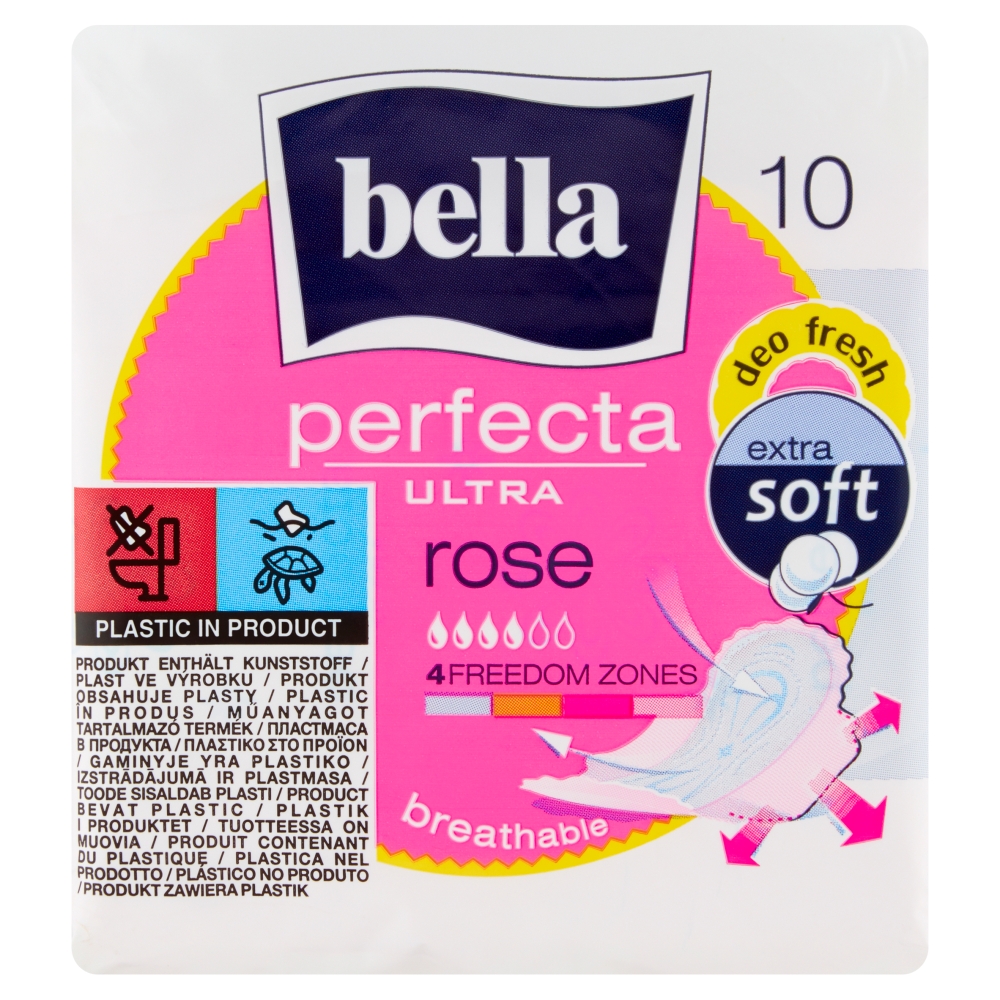 Bella Perfecta Ultra Rose Podpaski higieniczne, 10szt.