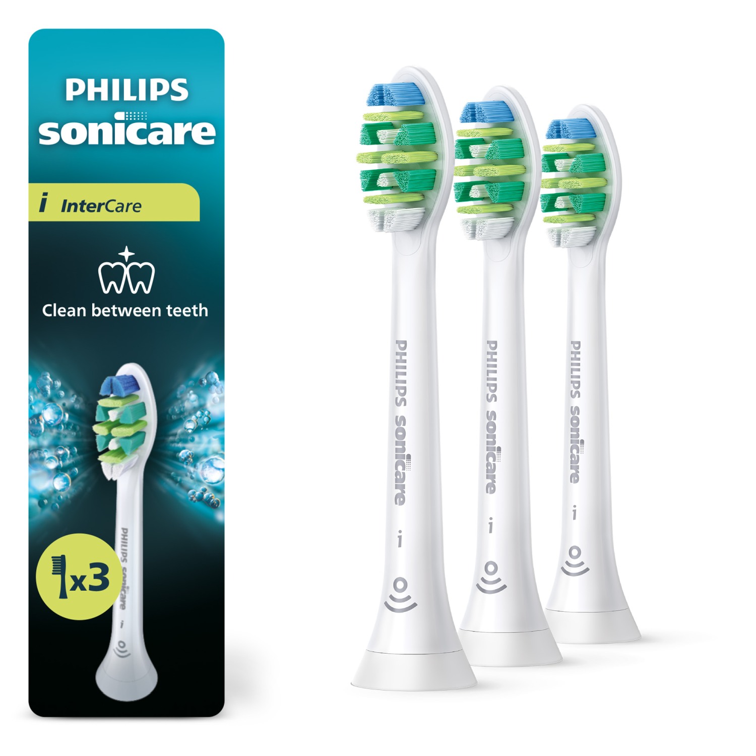 Philips Sonicare Inter Care testine HX9003/87 bianche, 2+1 gratis