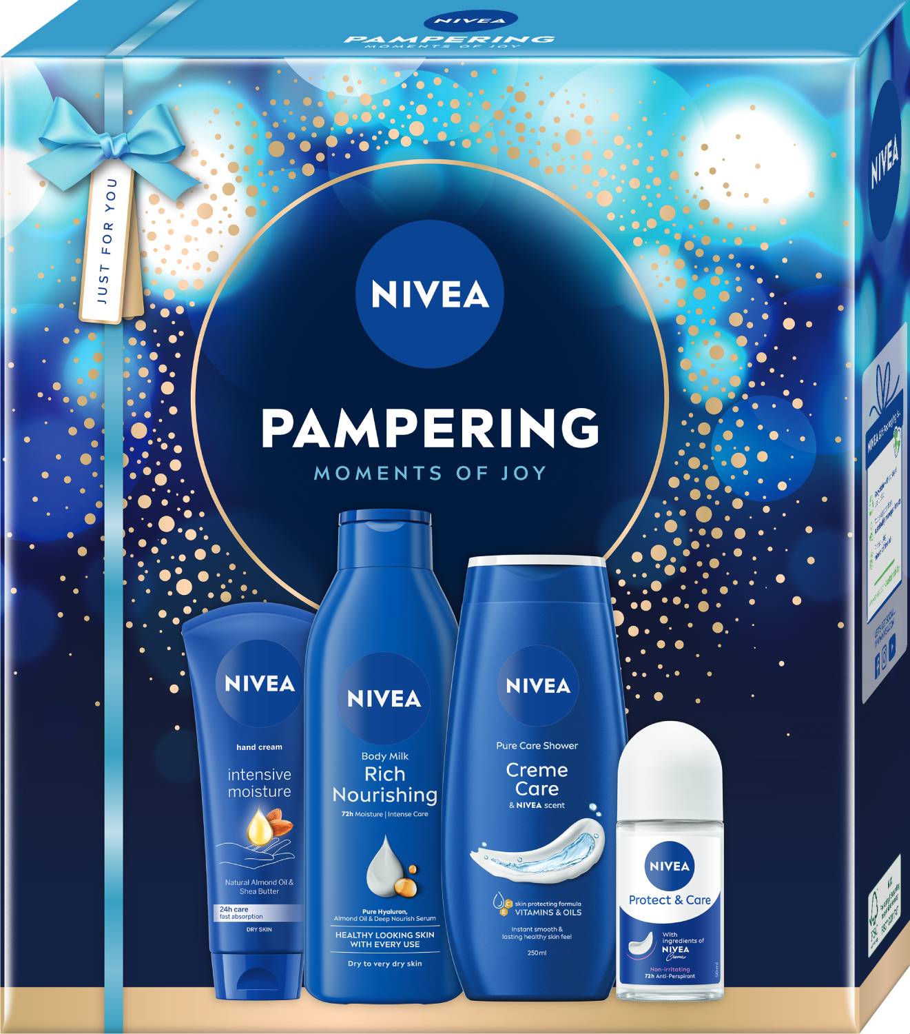 Nivea Zestaw Beauty Collection: Deo AP 50 ml + Mleczko 250 ml + SG 250 ml + Krem do rąk