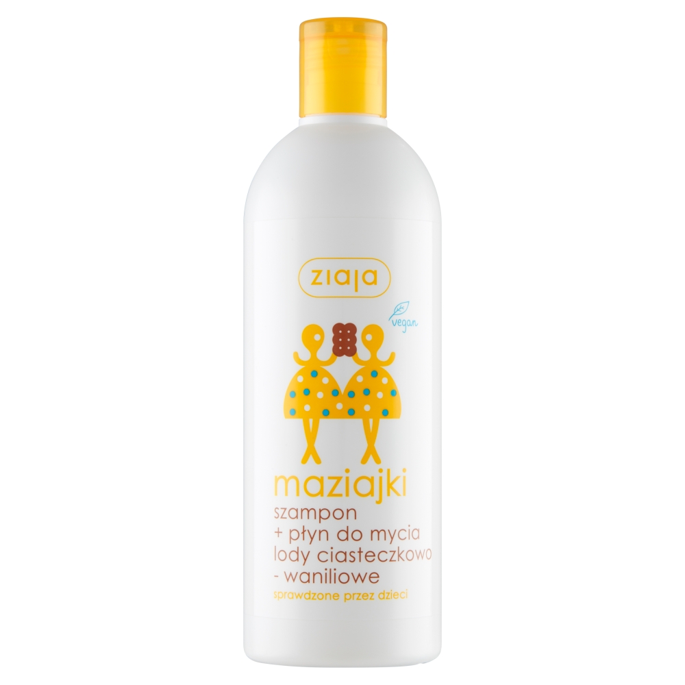 Maziajki Szampon do włosów + Płyn do mycia Lody Waniliowe