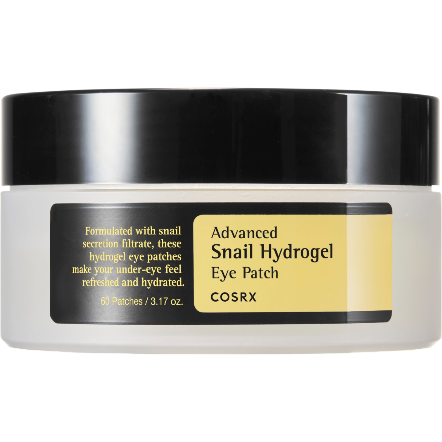 Cosrx Advanced Snail Hydrogel Eye Patch, Hydrożelowe płatki pod oczy ze śluzem ślimaka, 60szt