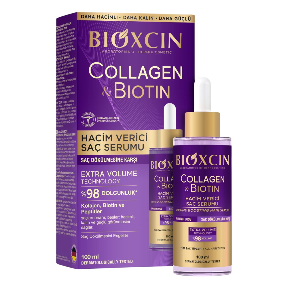 Bioxcin Collagen & Biotin Serum dodające włosom objętości
