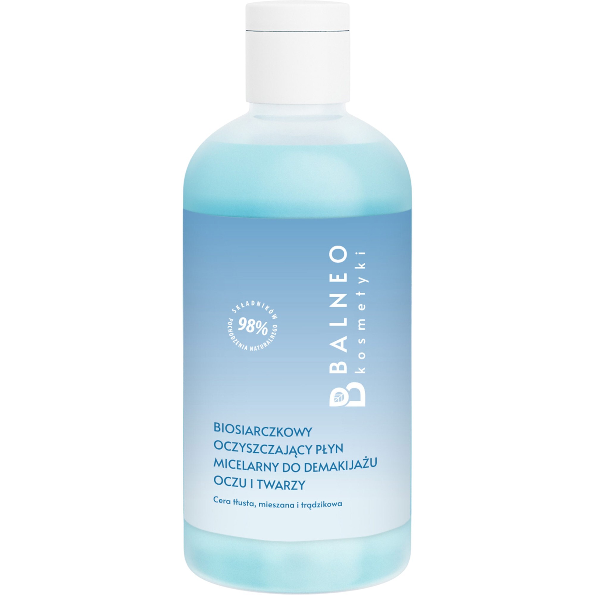 Balneokosmetyki Biosiarczkowy oczyszczający płyn micelarny do demakijażu twarzy i oczu 