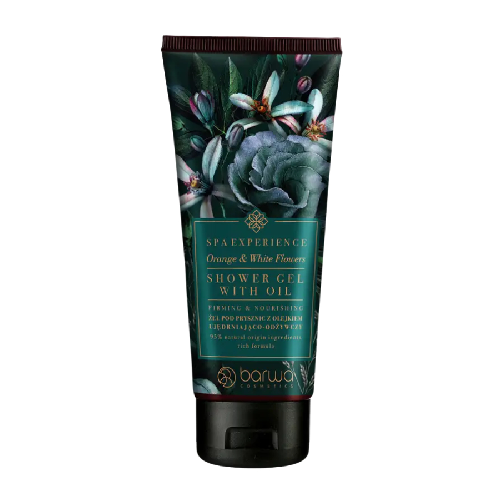 Barwa Żel pod prysznic z olejkiem Orange & White Flowers